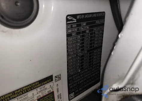 2019 Jaguar F-Pace 25T Premium z USA, uszkodzony, nr VIN SADCJ2FX0KA367878